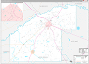 Jeff Davis Wall Map Premium Style